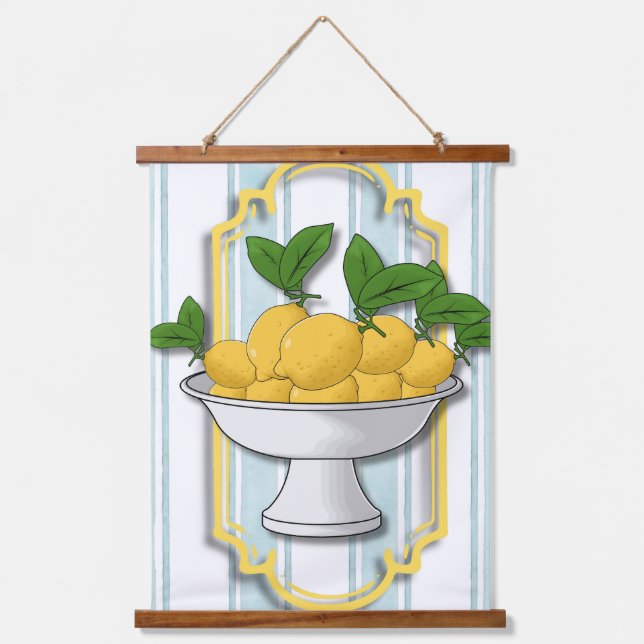 Tapisserie Suspendue Cuisine italienne au citron | Côtier (Recto)