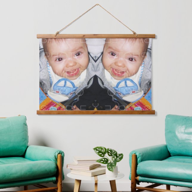 Tapisserie Suspendue Customisez-le avec votre photo art horizontal (Salon)