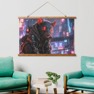 Tapisserie Suspendue CyberRat