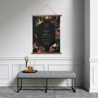 Dark Romantic Floral Masters Mariage Bienvenue
