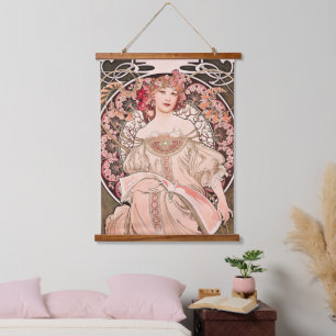 Tapisserie Suspendue "Daydream" vintage par Alphonse Mucha