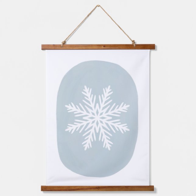 Tapisserie Suspendue Décor de la maison de vacances Snowflake (Recto)