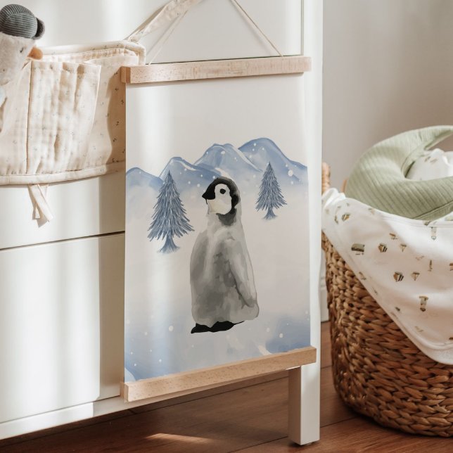 Tapisserie Suspendue Décor du mur de la pingouin d'animaux de l'Arctiqu (Winter Arctic Animal Penguin Nursery Wall Decor Hanging Tapestry)