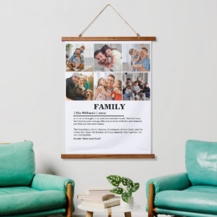 Tapisserie Suspendue Définition personnalisée de la famille de collages