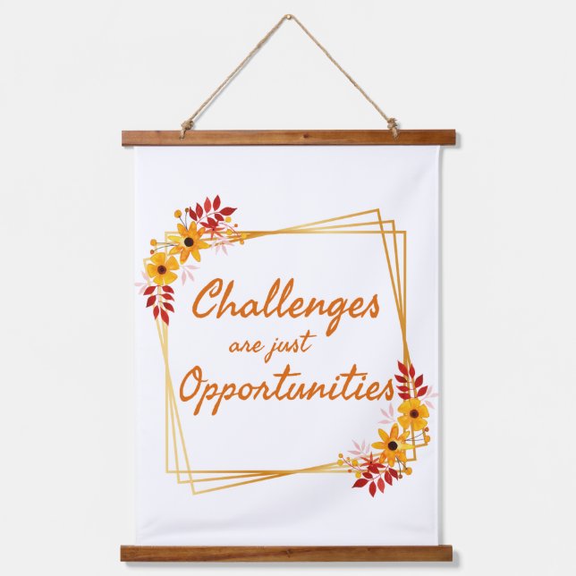 Tapisserie Suspendue des affirmations positives pour les femmes au trav (Recto)