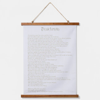 Tapisserie Suspendue Desiderata ArtbrushUI Police de la main du bijou