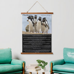 Tapisserie Suspendue Desiderata Penguins marcher
