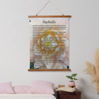 Desiderata Poem Blush Rose Dahlia Bloom