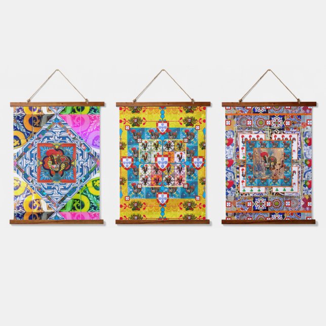 Tapisserie Suspendue Design d'art populaire portugais (Tripler)