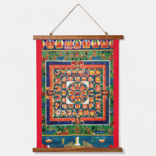 Tapisserie Suspendue Diagramme cosmique Mandala pour la méditation