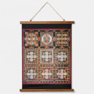 Tapisserie Suspendue Diagramme cosmique Mandala pour la méditation