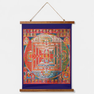 Tapisserie Suspendue Diagramme cosmique Mandala pour la méditation
