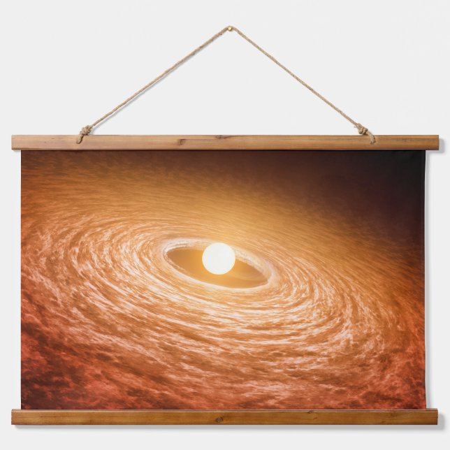 Tapisserie Suspendue Disque De Matériel Autour De Star Fu Orionis. (Devant)
