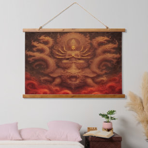Tapisserie Suspendue Dragon Cosmique