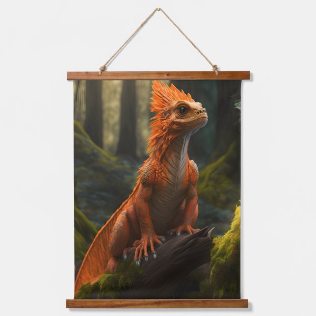 Tapisserie Suspendue dragon rouge (Recto)