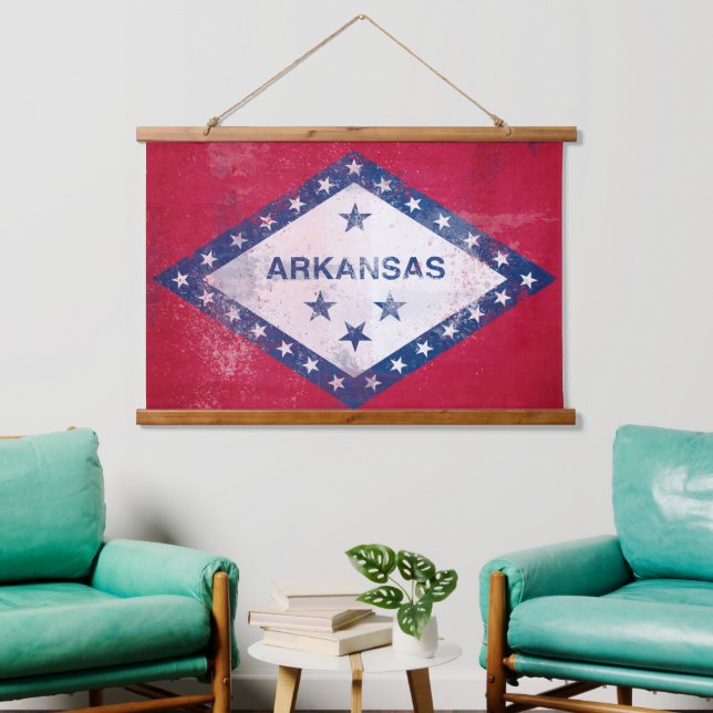 Tapisserie Suspendue Drapeau de l'Arkansas (Salon)