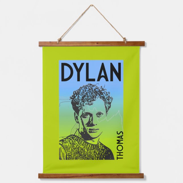 Tapisserie Suspendue Dylan Thomas Welsh Poet (Recto)