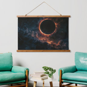 Tapisserie Suspendue Éclipse solaire qui inspire Awe AI Art de Xzendor7