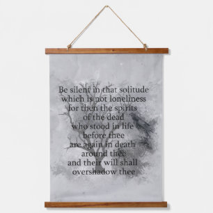 Tapisserie Suspendue Edgar Allan Poe Poem Dark Goth Halloween