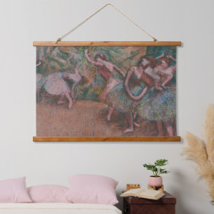 Tapisserie Suspendue Edgar Degas Ballet Scène Ballerinas Art Bois Wall