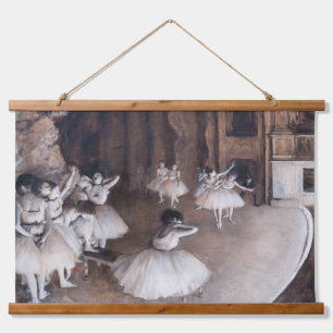 Tapisserie Suspendue Edgar Degas - Répétition de ballet sur scène