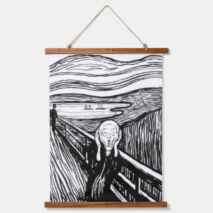 Tapisserie Suspendue Edvard Munch - La lithographie de cri