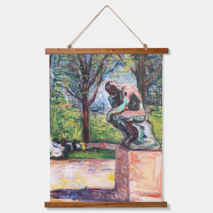 Tapisserie Suspendue Edvard Munch - Le penseur de Rodin