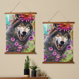 Tapisserie Suspendue Effrayant Roi Wolf