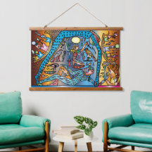 Egypte ancienne Art Dieu Geb soutient Nut in Heave