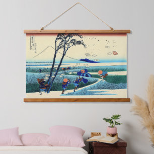 Tapisserie Suspendue Ejiri dans la province de Suruga Katsushika Hokusa