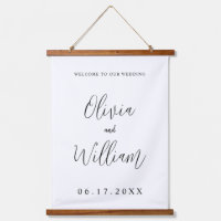 Élégant script de calligraphie Mariage Bienvenue