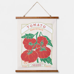 Tapisserie Suspendue Emballage de graines de tomate Beefsteak Hanging T