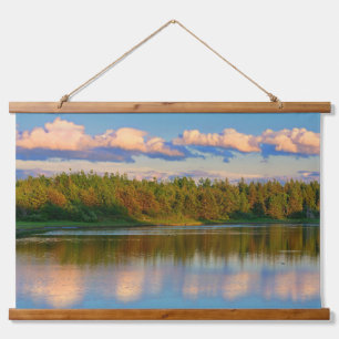 Tapisserie Suspendue Embouchure au coucher du soleil Nouveau-Brunswic