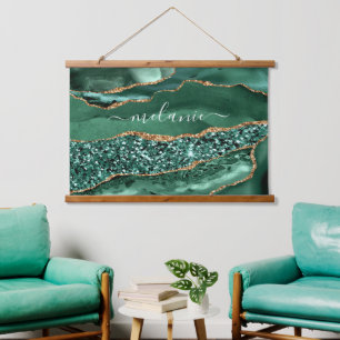 Tapisserie Suspendue Emerald Green Parties scintillant Tapestry Nom per