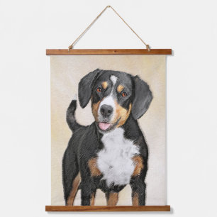 Tapisserie Suspendue Entlebucher Mountain Dog Painting Original Chien A