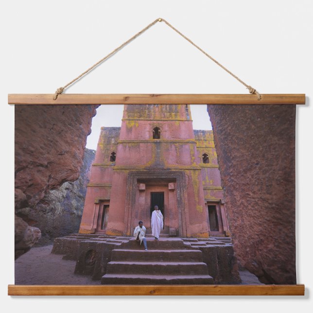 Tapisserie Suspendue Établissements équestres éthiopiens Lalibela Bete  (Devant)