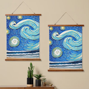 Tapisserie Suspendue Etarry Ocean Summer Beach Waves