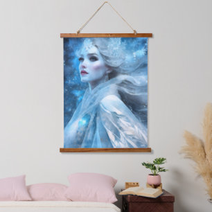 Tapisserie Suspendue Ethereal Frozen Neige Queen Imaginaire Art