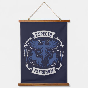 Tapisserie Suspendue Expecto Patronum Graphisme Silhouette Vintage