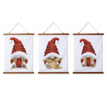 Famille de Gnome de Noël aux Cheveux Blonds – Dess