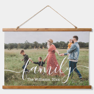 Tapisserie Suspendue Famille élégante de photo personnalisée