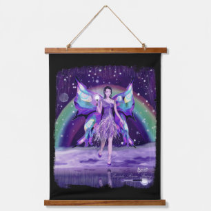 Tapisserie Suspendue Fée de pluie violette