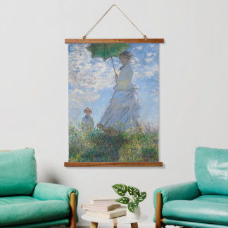 Tapisserie Suspendue Femme à l'ombrelle de Claude Monet