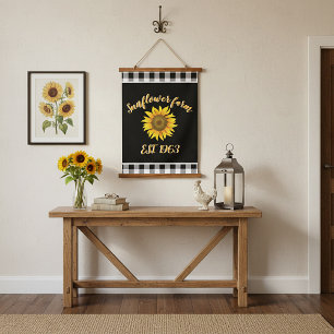 Tapisserie Suspendue Ferme de tournesols
