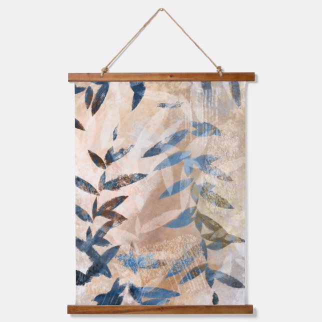 Tapisserie Suspendue Feuilles en couche Abstraits (Recto)