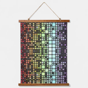 Tapisserie Suspendue Fierté Neurogenre Géométrique Groovy Funky Rétro M