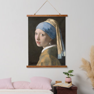 Tapisserie Suspendue Fille avec une oreille perle | Johannes Vermeer