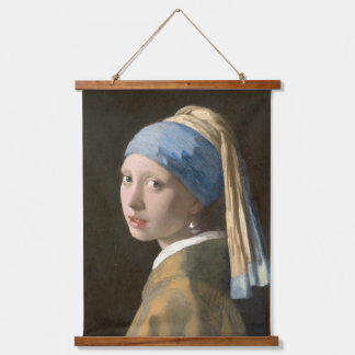 Tapisserie Suspendue Fille avec une perle d'oreille-Johannes Vermeer Ar