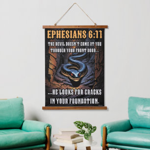 Tapisserie Suspendue Fissures dans votre fondation Ephesians 6:11