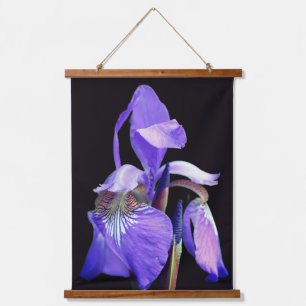 Tapisserie Suspendue Fleur d'iris à drapeau bleu violet